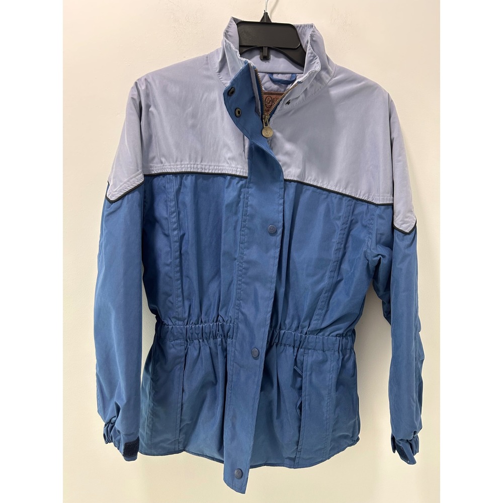 Outback Trading Co Ladies Gold Cup Blue Quilted Lined Jacket Small RN 90143